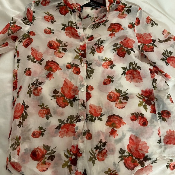 The Kooples cotton and silk floral lightweight shirt - Picture 8 of 10